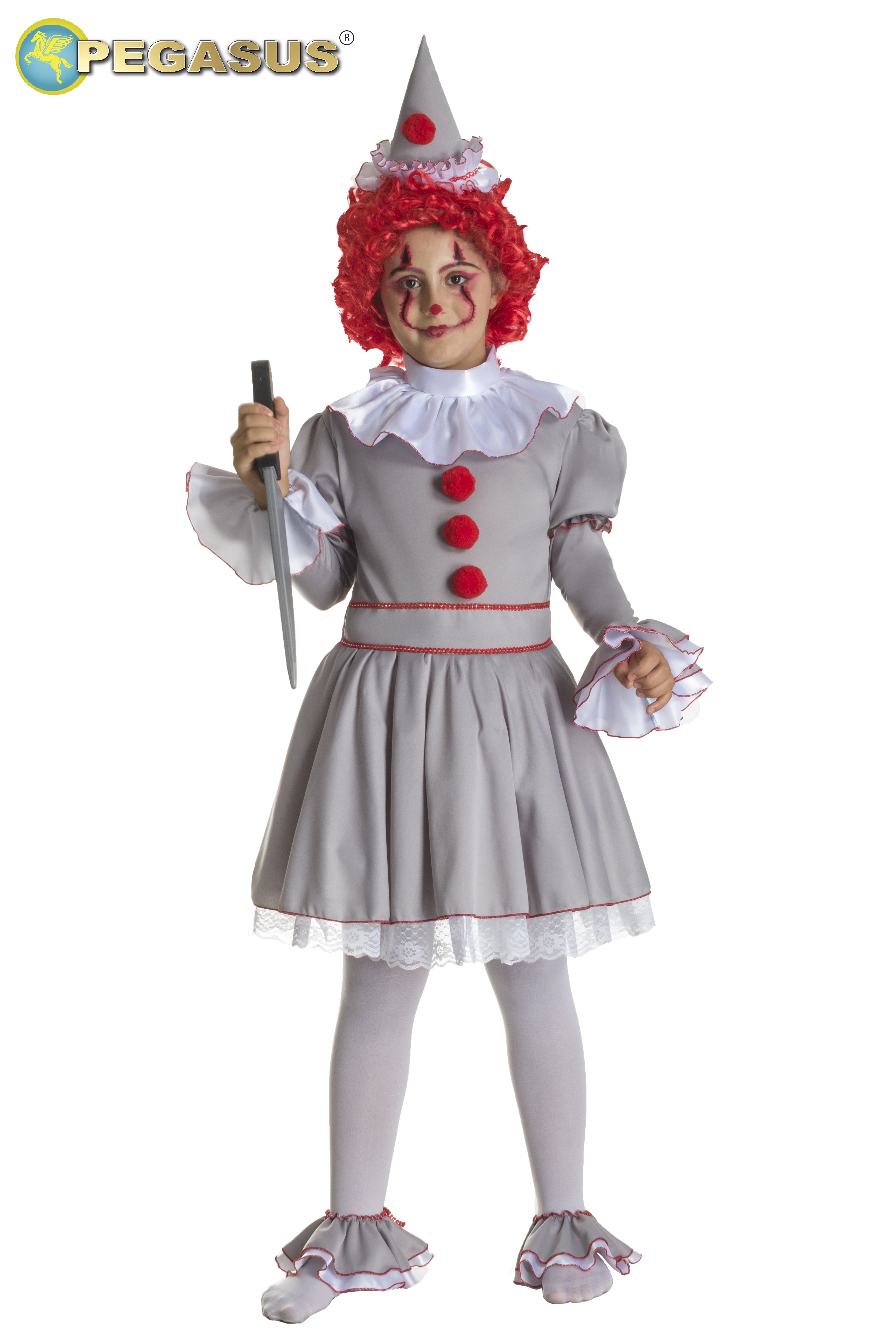 PAGLIACCETTA HORROR BAMBINA DI HALLOWEEN